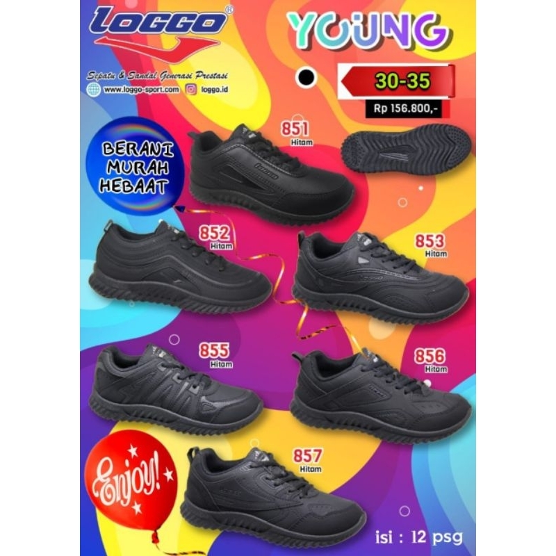 Sepatu LOGGO hitam