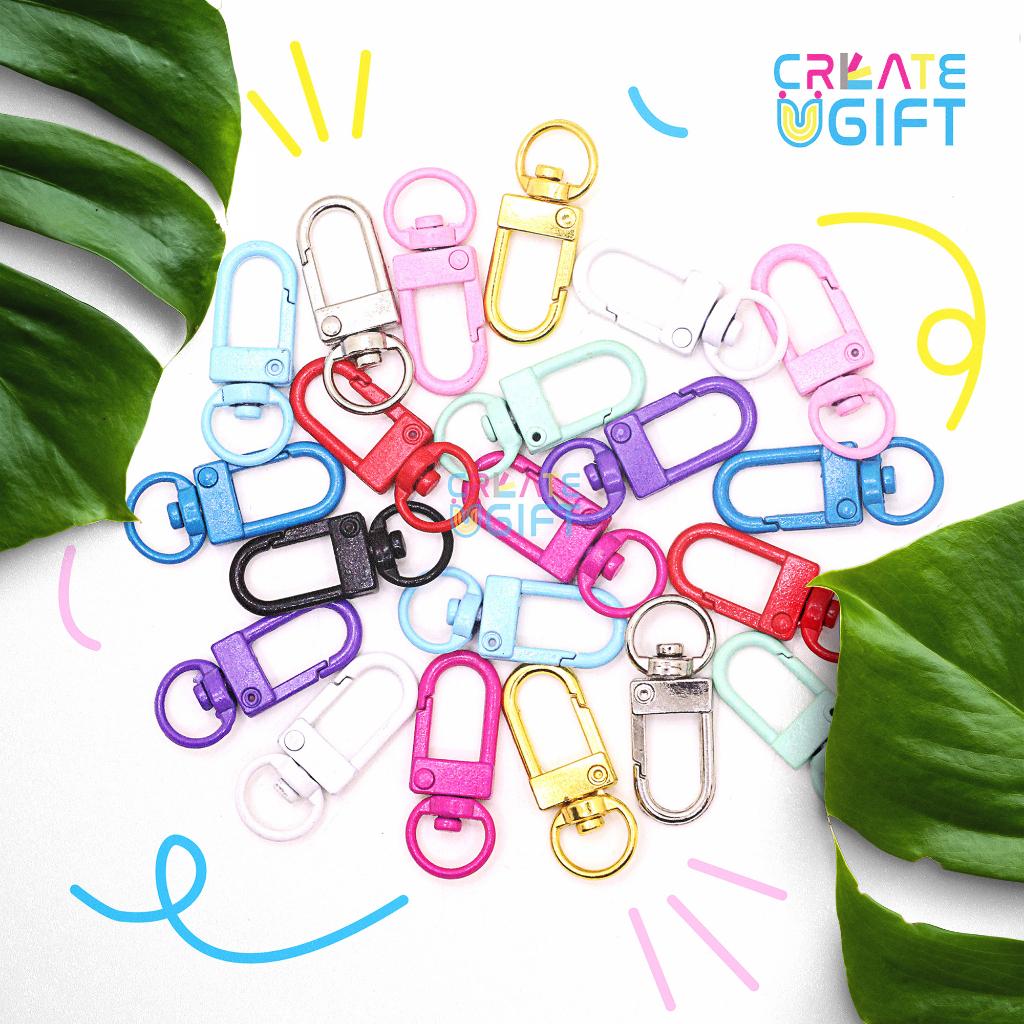 Key Ring Kait Lobster Clasp GEMBOK | Keychain Gantungan Kunci
