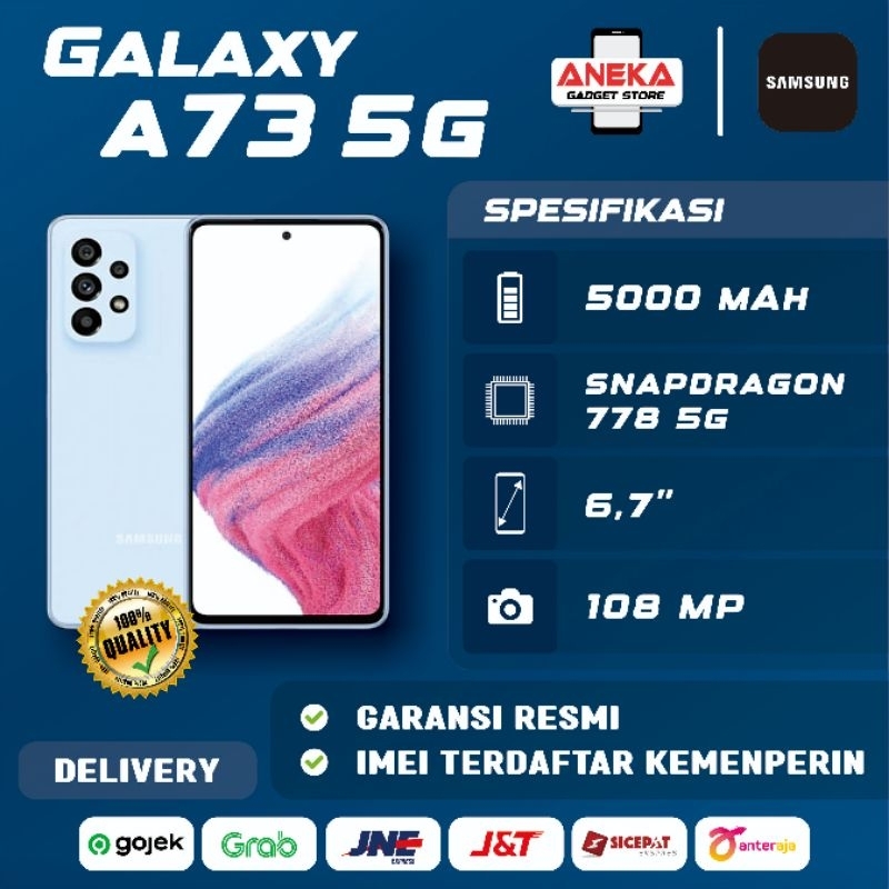 Samsung A73 5G 8GB/256GB Garansi Resmi SEIN