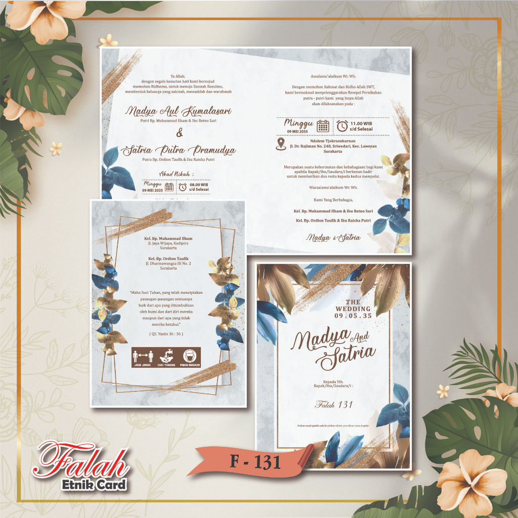 Blangko Undangan Pernikahan Falah  131 | vistakertas
