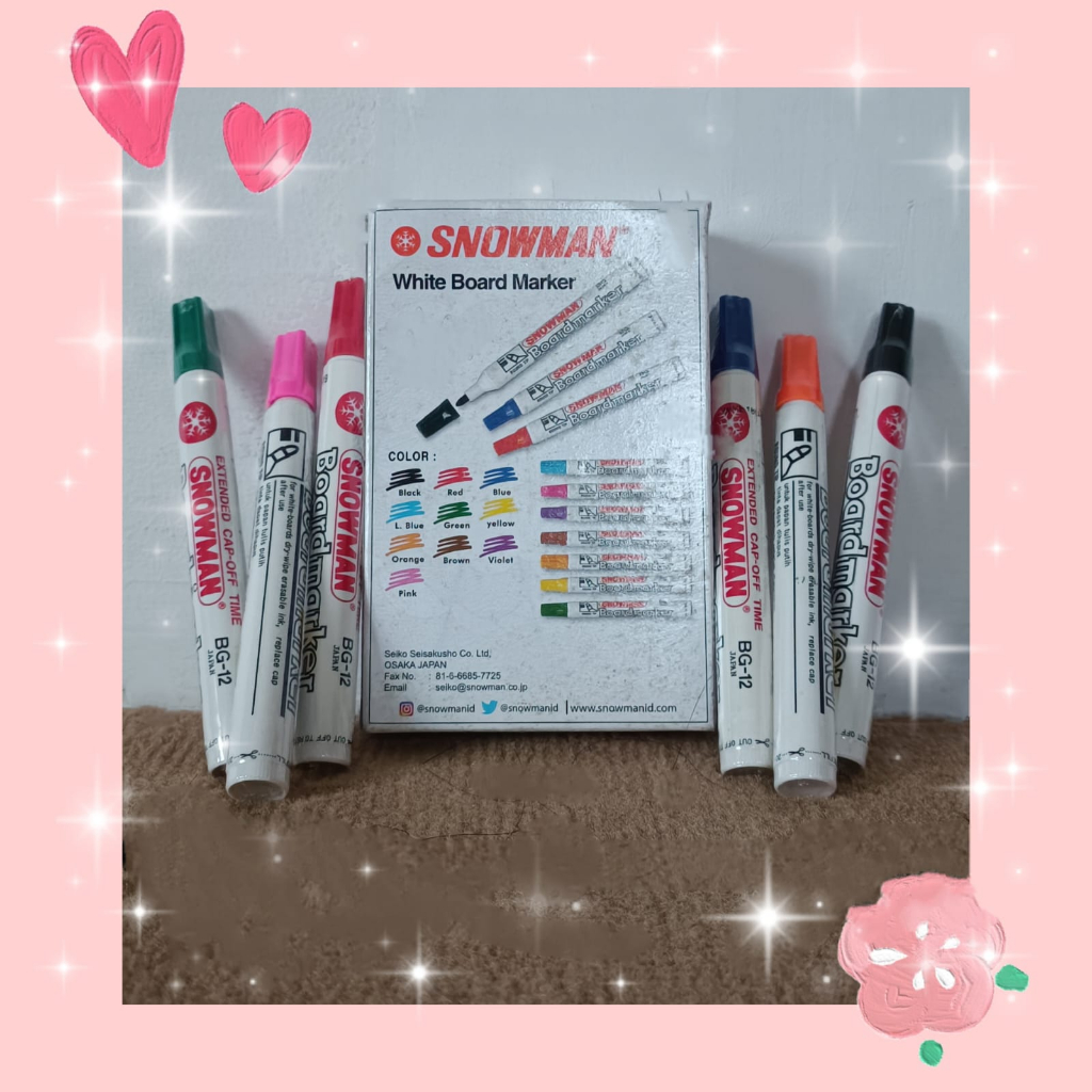 

Murah!! Spidol snowman Boardmaker aneka warna