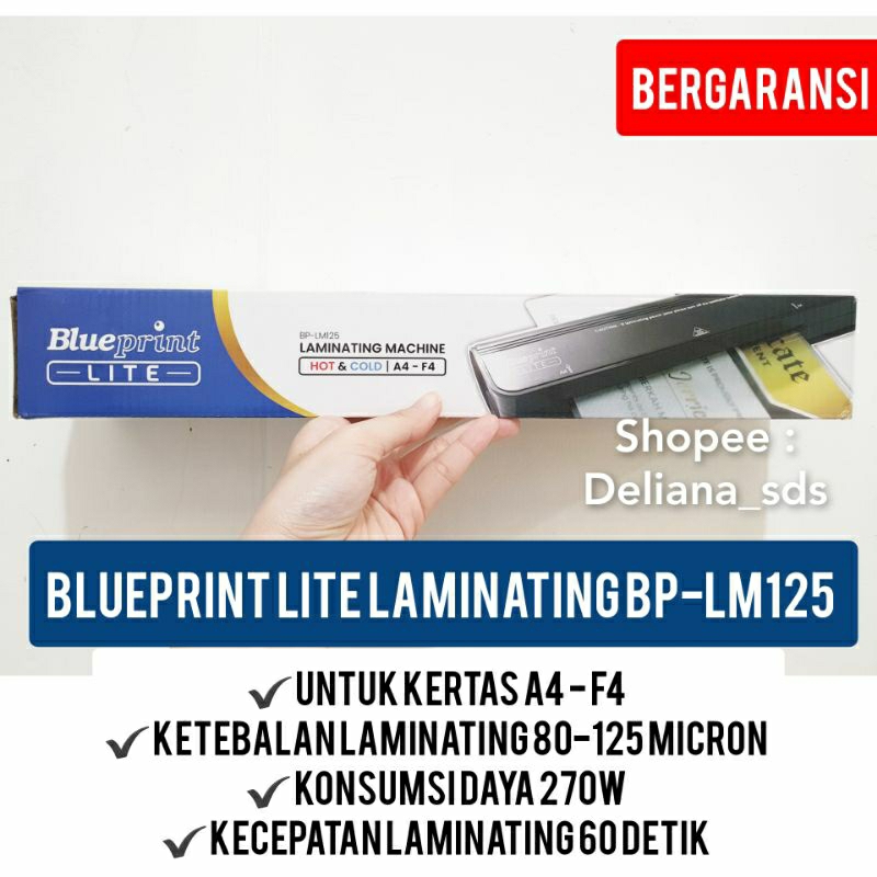 

Blueprint Lite Laminating BP-LM125 Garansi Resmi 1 Tahun Mesin Laminating Blueprint BP-LM125 Laminating Blueprint