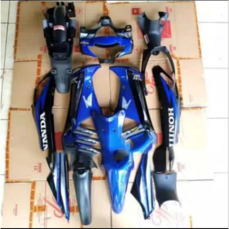 full body kasar halus supra x 125 lama biru