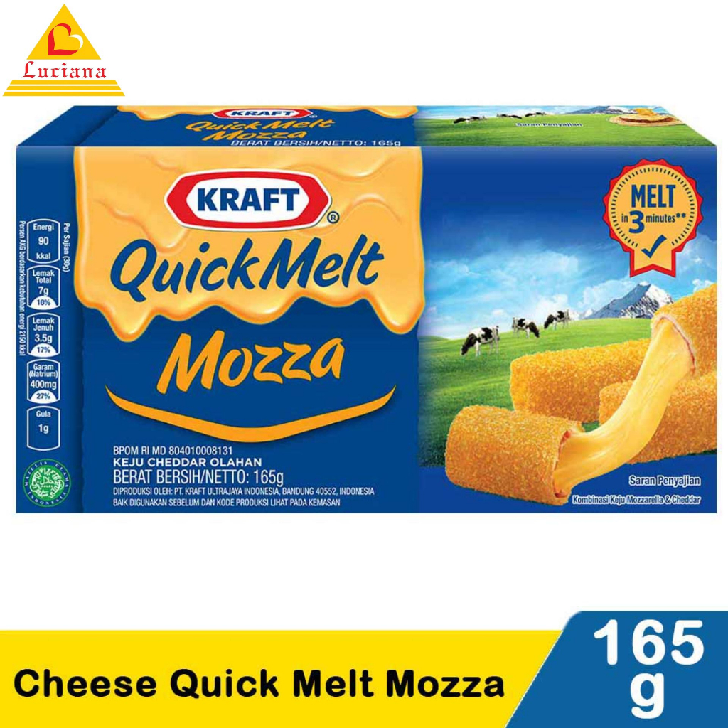 

Kraft Cheese Quick Melt Moza 165gr