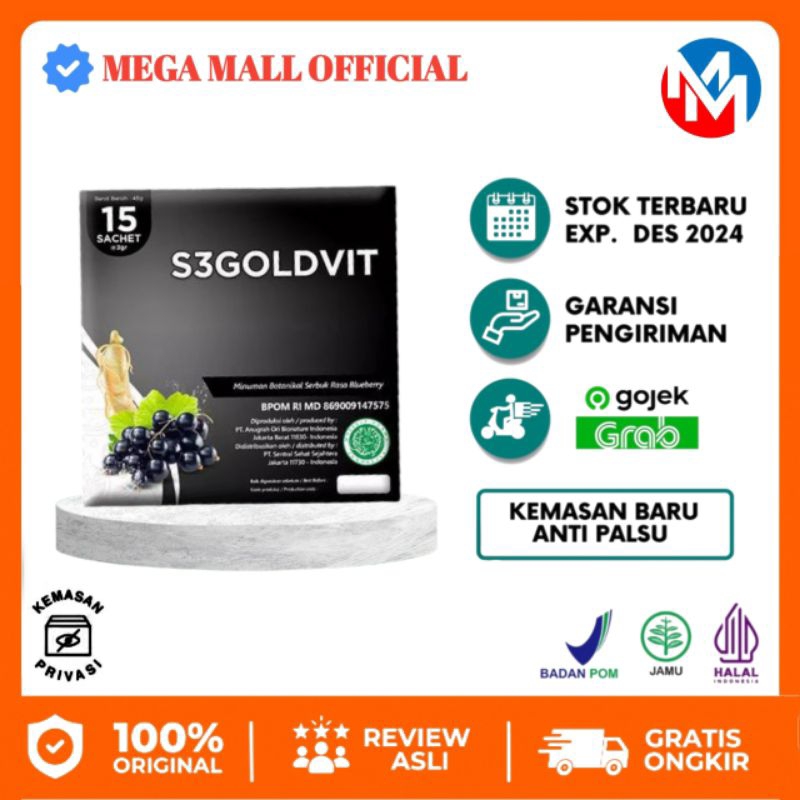 S3 GOLDVIT ORIGINAL ISI 15 SACHET