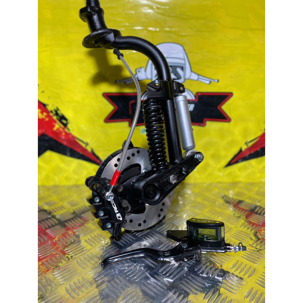 Cakram Vespa Ring 10 set RCB include Fork set kaki 3 untuk Vespa Super Sprint PS PX | Candra Scooter