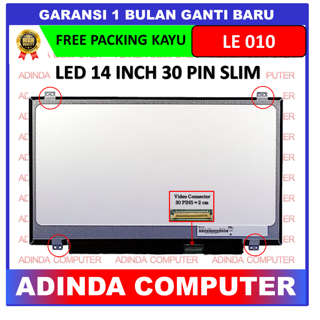 LED LCD Layar Screen Lenovo IdeaPad G40 G40-70 G40-80 B40 B40-30 B40-45 B40-70 B40-75 B40-80 Flex 2-