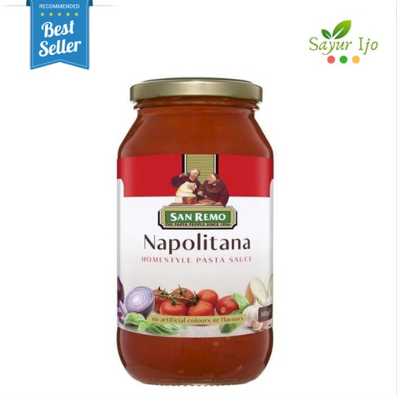 

San Remo Napolitana 500 Gr Pasta Sauce Neopolitan Saus Dressing Instant