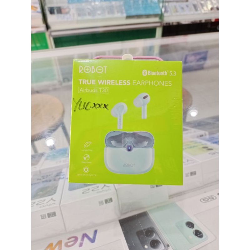 Robot wireless Earphones Airbuds T30 plasmaponsel