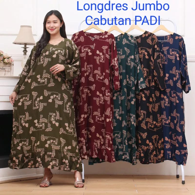 Daster Panjang JUMBO LD 130 Kekinian Lengan Panjang