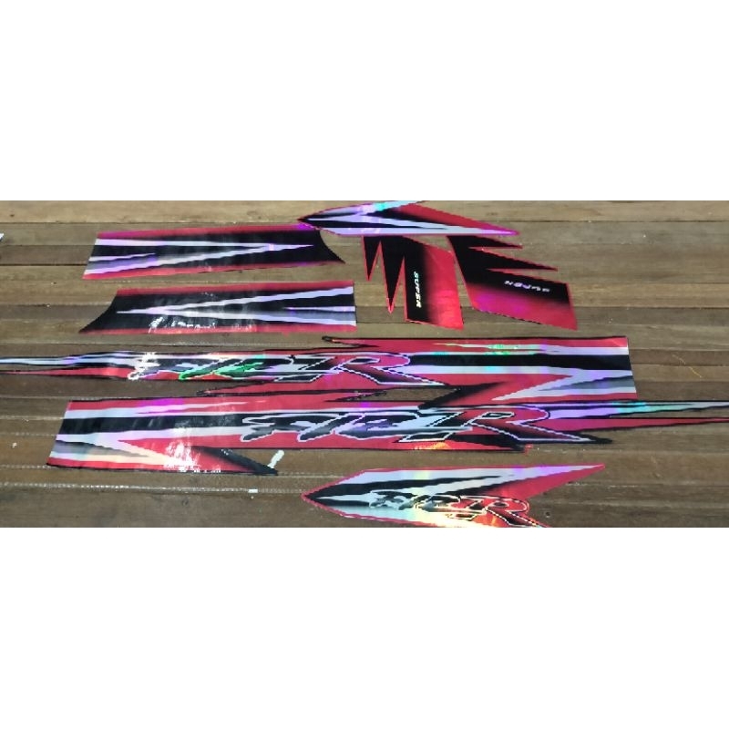 striping fiz r hologram variasi merah