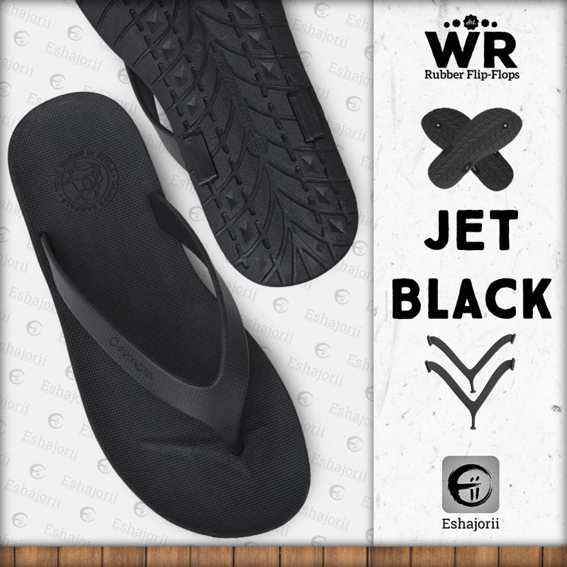 Sandal Sendal Jepit Japit Karet Spazio Hitam Pria Cowok FlipFlop Anti Slip