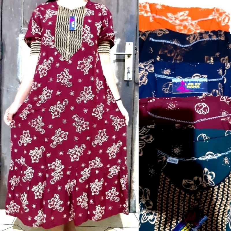 Daster Arab Renda Sultan Motif Bunga Tangkai Rayon Super