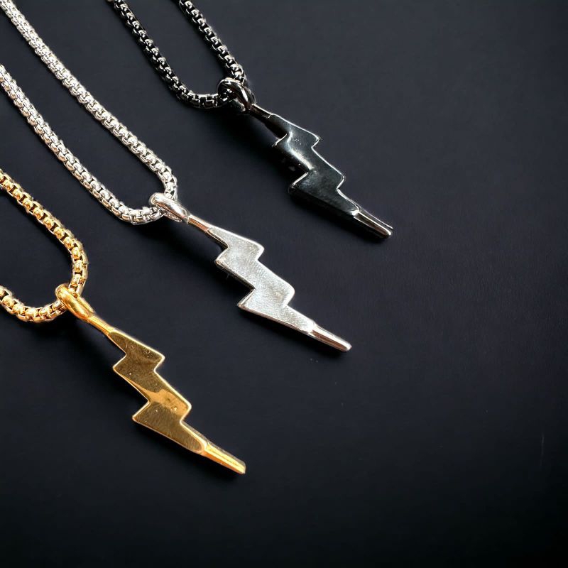 recommended kalung titanium model rolo liontin petir