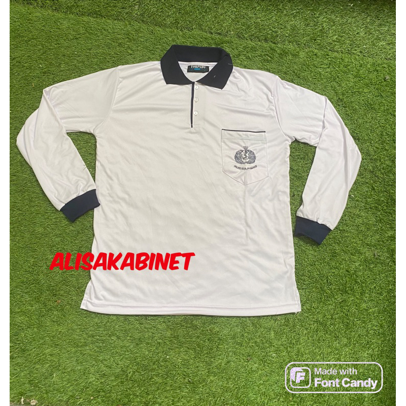Kaos Lengan Panjang Olahraga Poral Dryfit TNI AL
