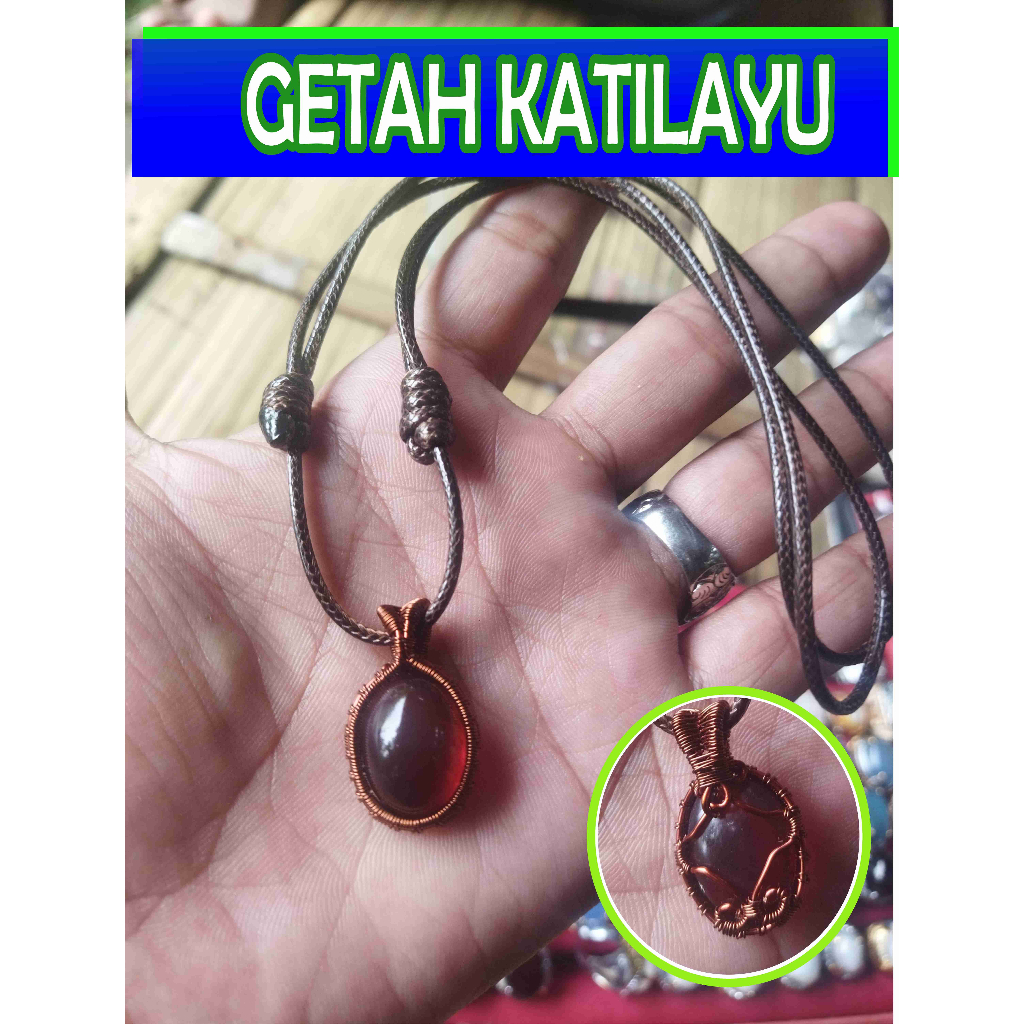 Kalung BAtu Akik Getah Katilayu