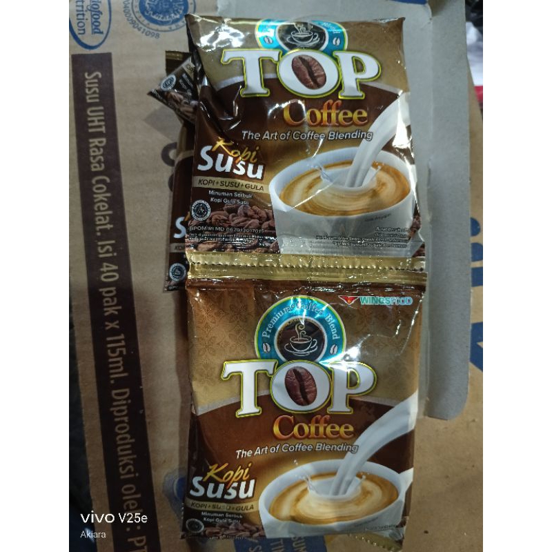 

top coffe kopi susu isi 12 pcs