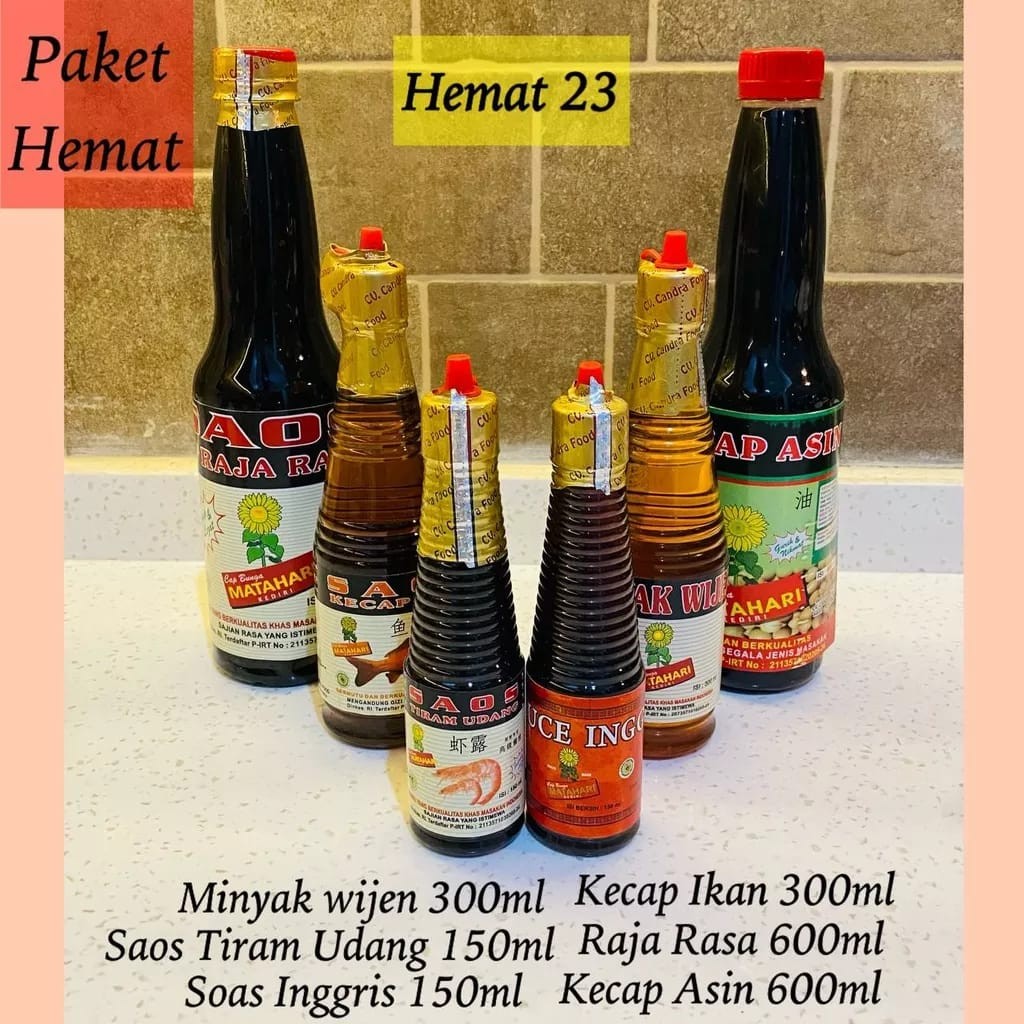 

Paket Hemat 23 | Halal | Cap Bunga Matahari