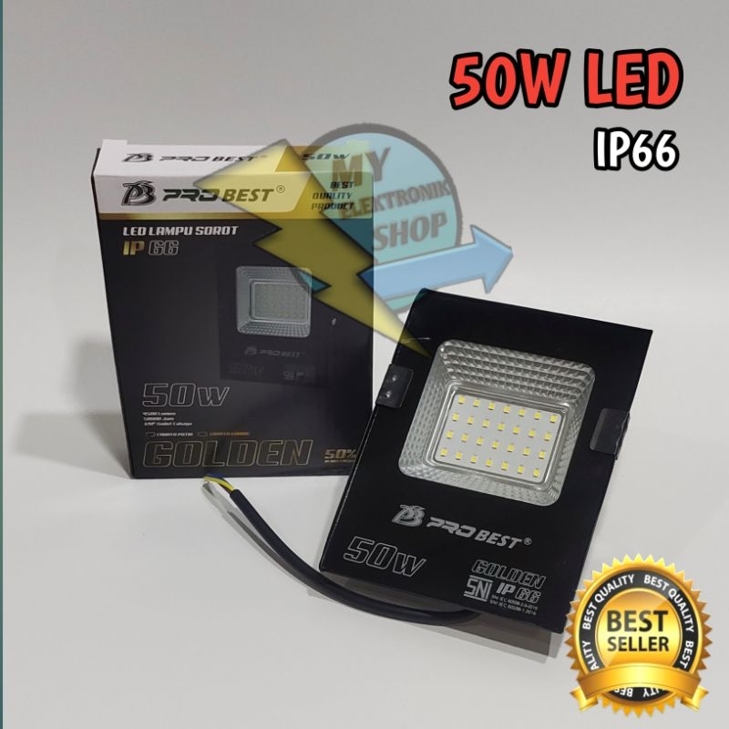 Lampu sorot AC LED 50W IP66 PROBEST Lampu Tembak AC  50Watt Lampu sorot outdoor 50 W Lampu LED 50 Wa