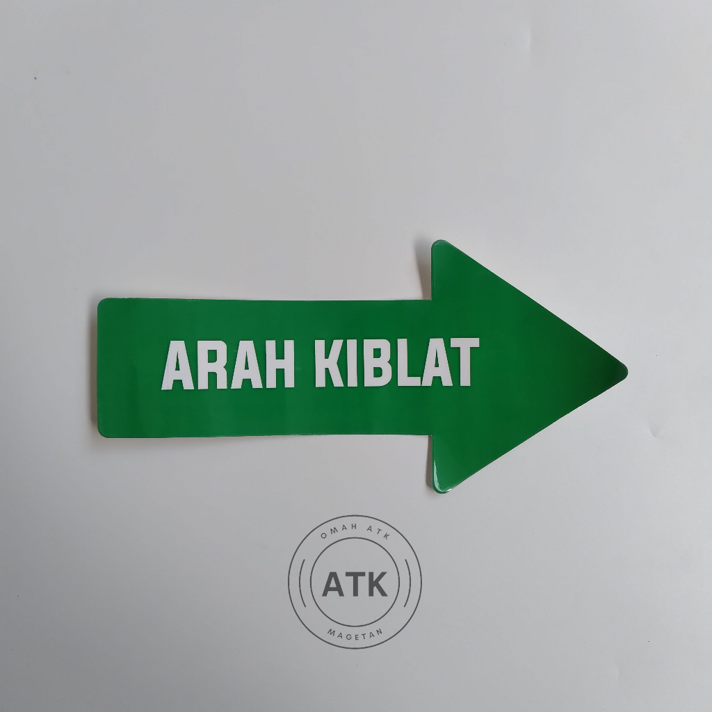 

Stiker arah kiblat - Stiker petunjuk - stiker tempat ibadah - musholla - masjid