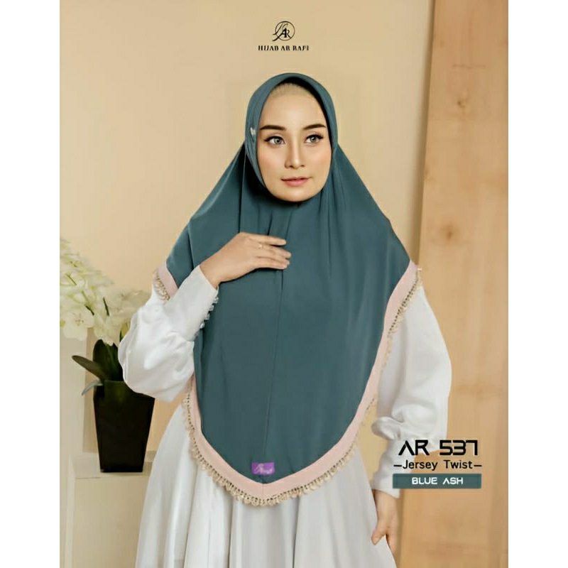AR 537 Jilbab Arrafi Hijab Arrafi Renda