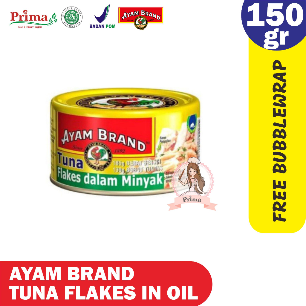 

Ayam brand tuna flakes in oil 185gr