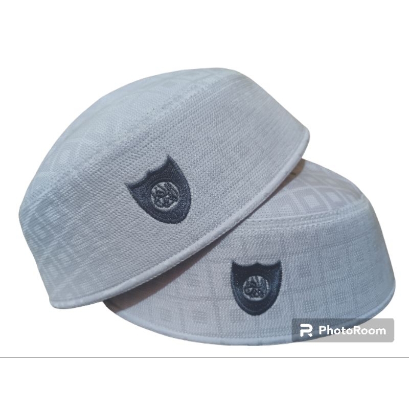 PECI KOPYAH MALAYSIA ALHAMID MALAYSIA SUTRA MALAYSIA SULTAN PUTIH LOGO ABU