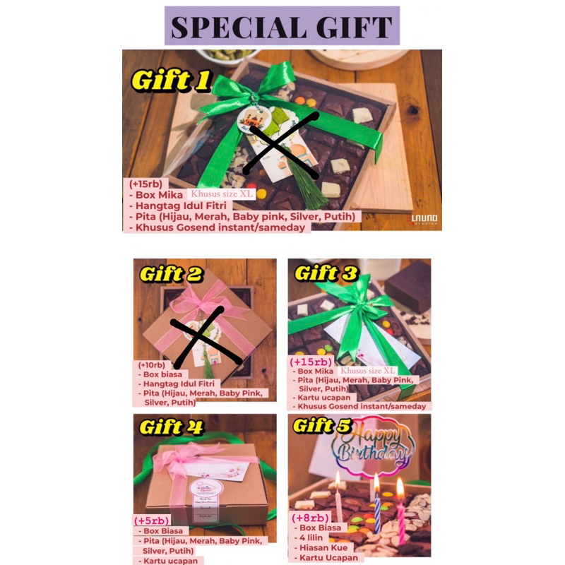 

Tambahan Bingkisan/Hampers