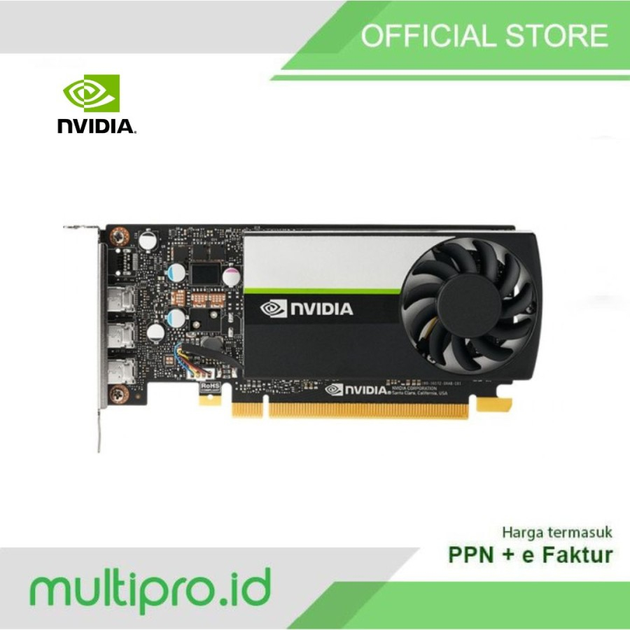 NVIDIA T400 VGA Quadro T400 4GB GDDR6 64Bit Low Profile SFF