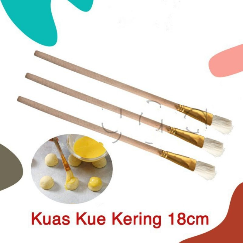 kuas kue kering nastar olesan kuning telur