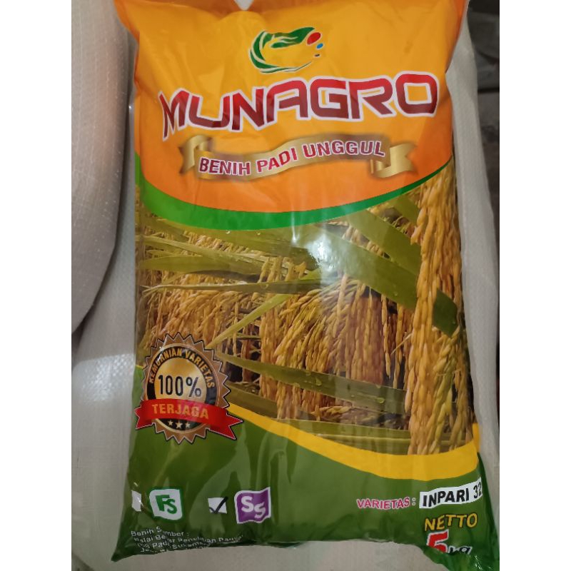 Benih Padi Inpari 32 Label Ungu Munagro 5Kg