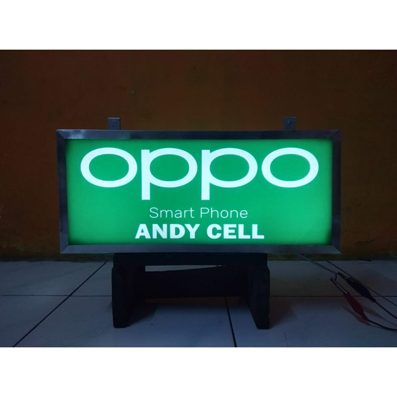 [BISA COD] SATU HARI JADI NEON BOX AKRILIK DUA SISI  NYALA DEPAN BELAKANG | NEON BOX CUSTOM