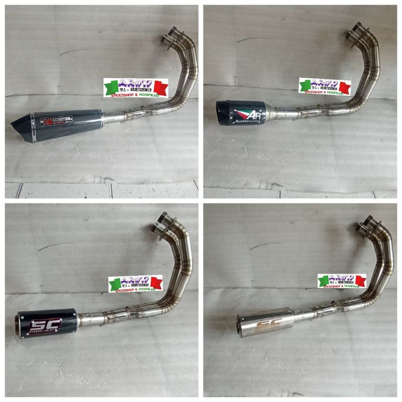 KNALPOT ER6 SCORPION AR Austin Racing SC project Full Set ER6