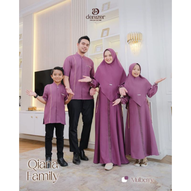 sarimbit qiana by denizer daily ready stock gamis muslim gamis dewasa famset muslim baju keluarga
