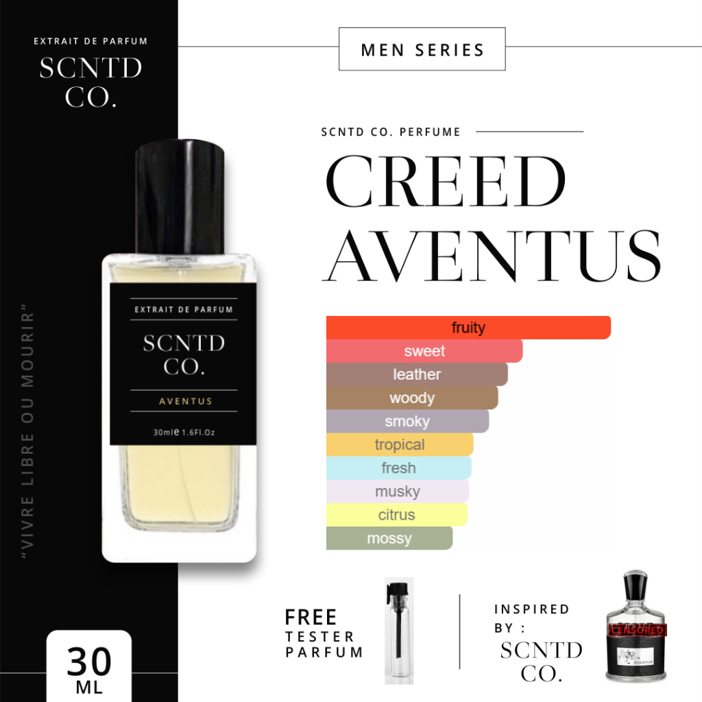 Parfum CREED AVENTUS by SCNTD CO - FREE TESTER PARFUM