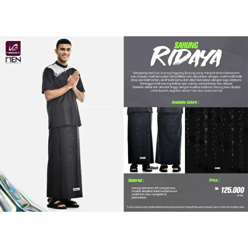 Terbaru Sarung Ridaya Rabbani - Sarung Rabbani Palestine - Sarung Rabbani Motif Palestina - Sarung H