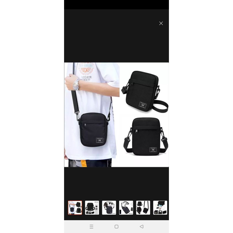 Tas selempang pria PeGe tas samping pria murah