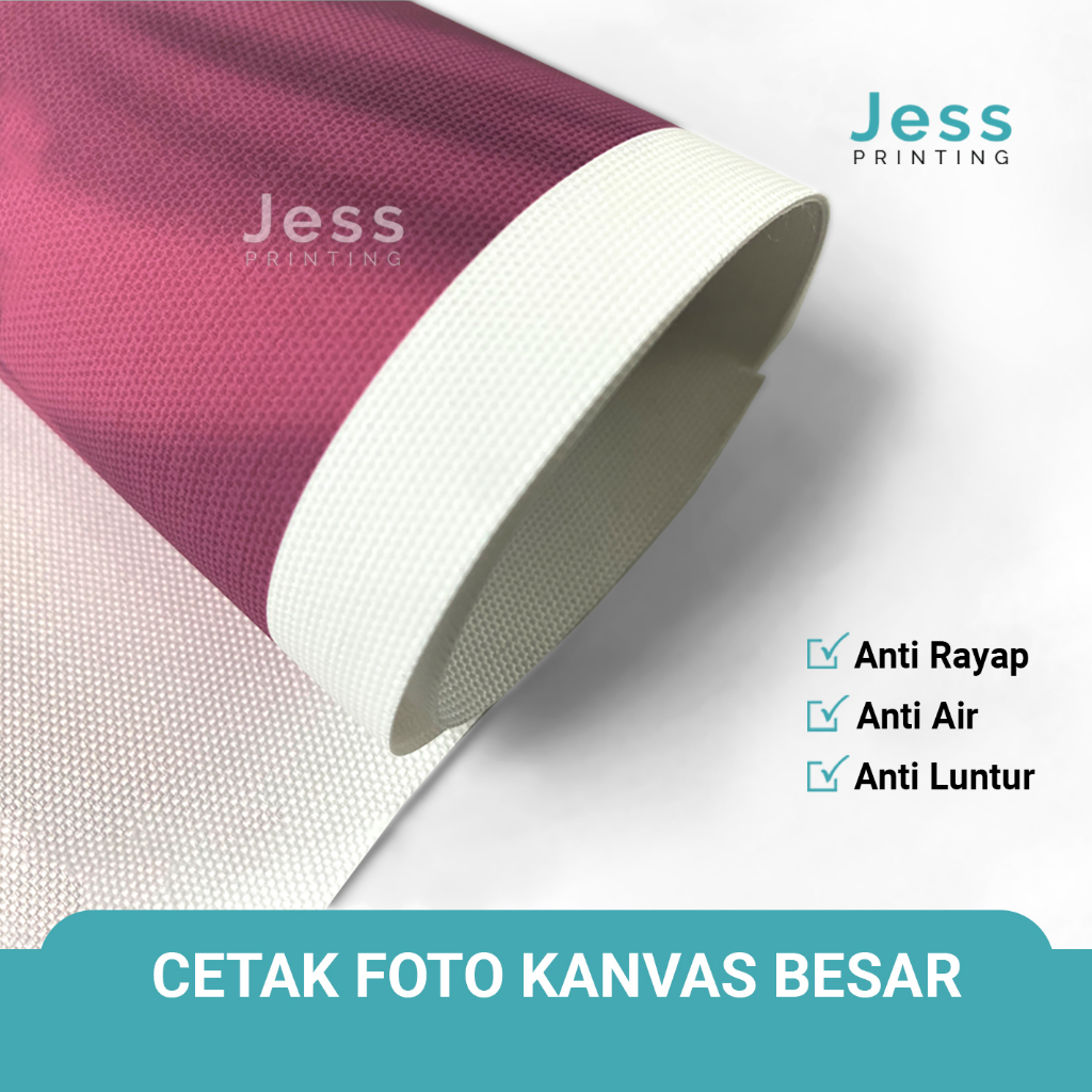 Print Cetak Foto Kanvas Ukuran Besar Jumbo Lembaran Non Bingkai Murah Bahan Canvas Import