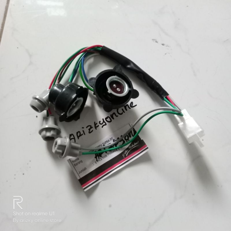 soket fitting lampu supra fit lma 2003 2004 kabel lampu depan supra fit