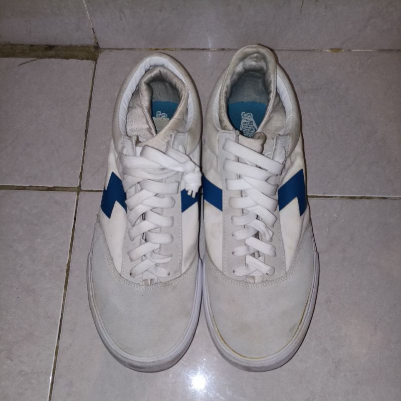 PRELOVED Saint Barkley Shoes - Buckheaven Lycra White Blue