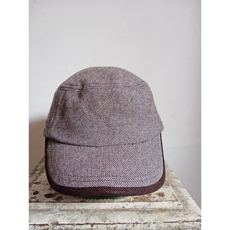 Topi Komando Bahan Wol Merek Rock N Blue Setelan Build Up Warna Dusty Grey