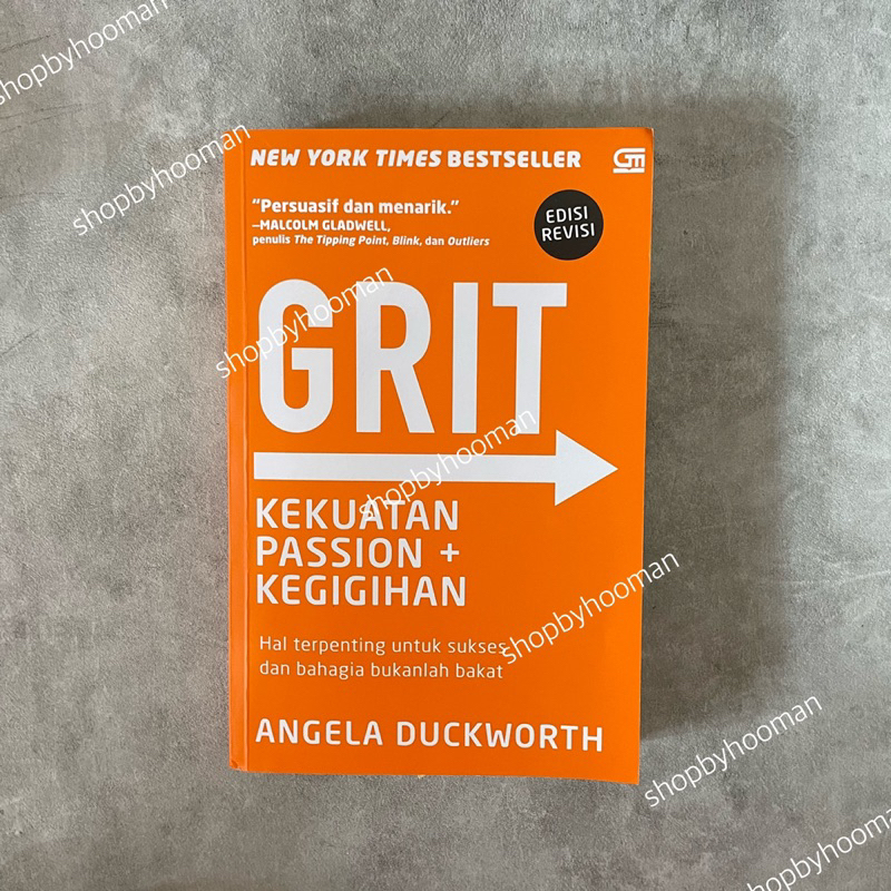 GRIT BY ANGELA DUCKWORTH (INDONESIA) - PRELOVED