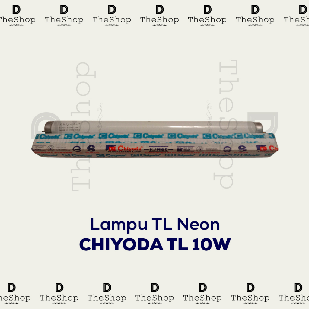 Lampu Bohlam TL Panjang Chiyoda TLD Cool Daylight 10 Watt