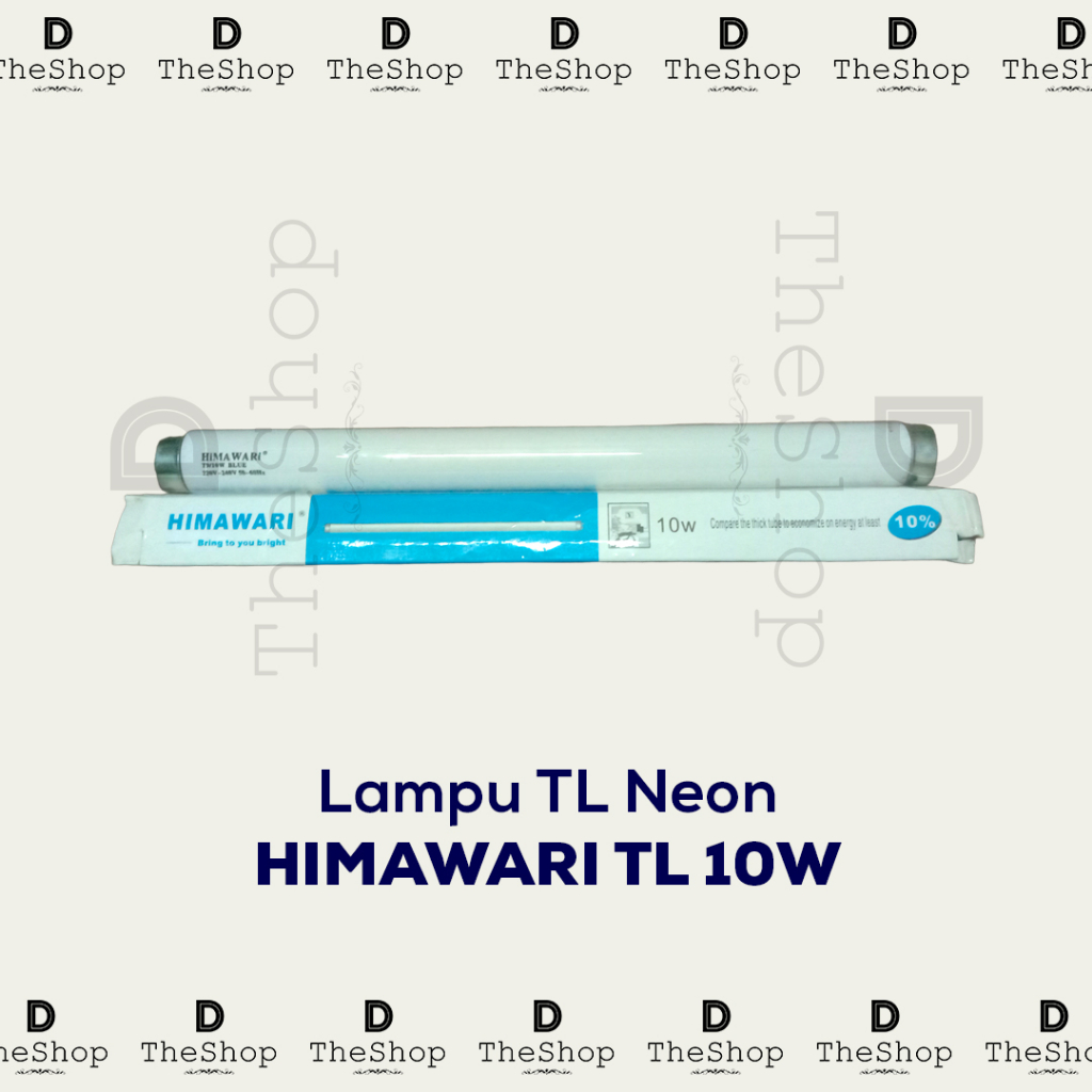 Lampu Bohlam TL Panjang Himawari TLD Biru 10 Watt