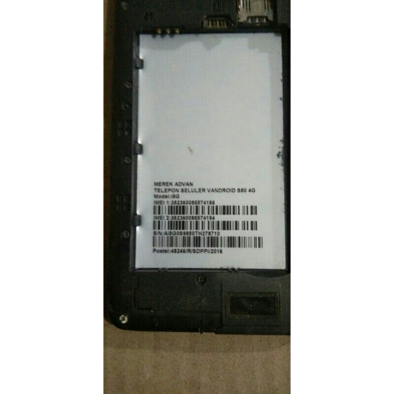 Mesin Hp Advan s50 4G i5G ori cabutan normal