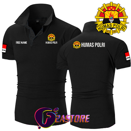 Kaos Kerah Model BAJU KERAH HUMAS POLRI SABLON DTF F2ASTORE