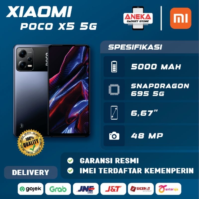 Poco X5 5G 8GB/256GB Garansi Resmi Xiaomi