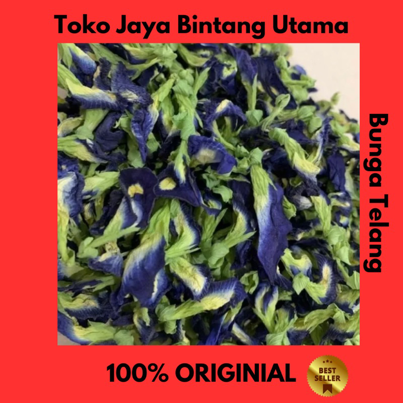 

Teh Bunga Butterfly Pea / Tellang /Telan.g kering (10GR)