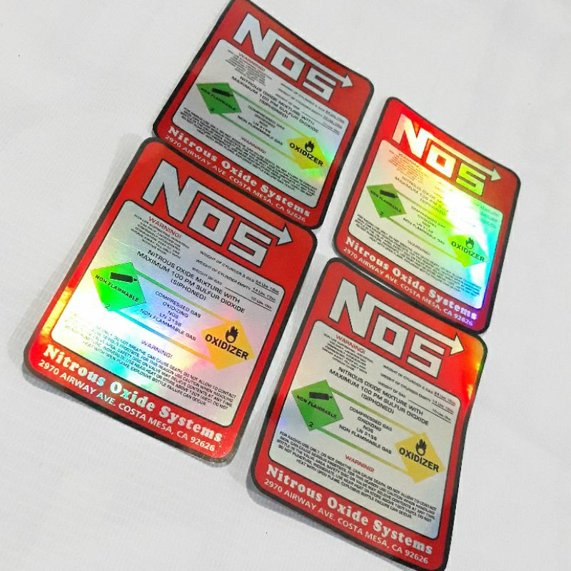

sticker nos hologram glossy 7,5x10cm