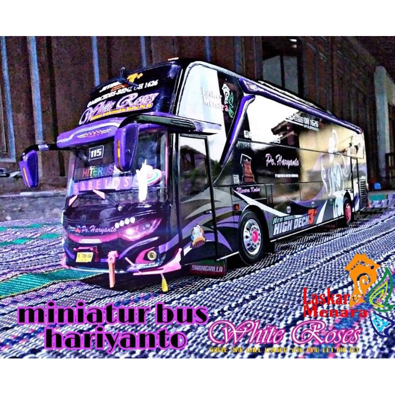 Mobil jet bus jumbo miniatur bis bus telolet Basuri full lampu